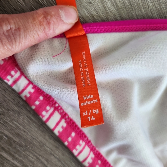Joe Fresh Pink kids bikini top - Picture 4 of 6
